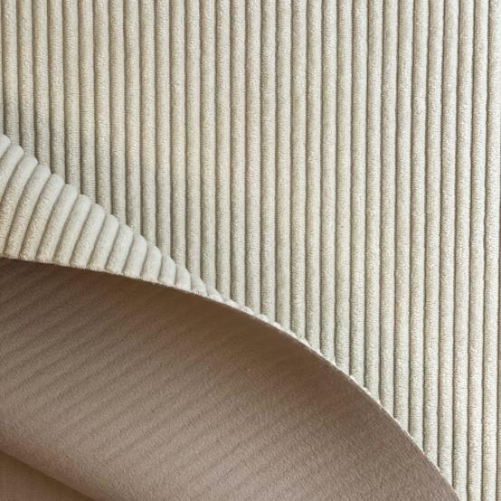 Velvet fabrics white large corduroy