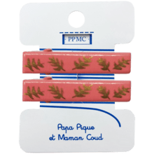 Medium-sized alligator hair clip: feuillage or rose