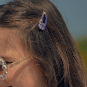 Fabric hair clip lavandula