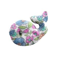 Whale clip pastel fleuri
