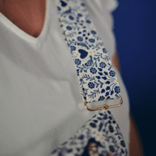 Wide shoulder strap scandinavia bleu