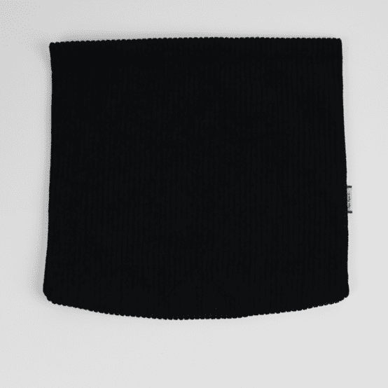 Square flap of saddle bag  black large corduroy