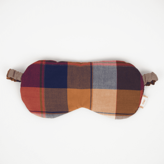 Night mask ruby lurex tartan