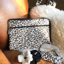 15 inch laptop sleeve leopard