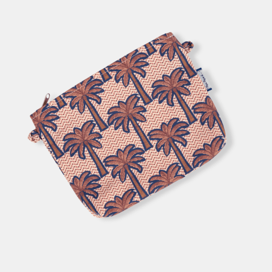 Tiny coton clutch bag palmeraie