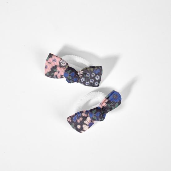 Small Elastics bows monet lilas