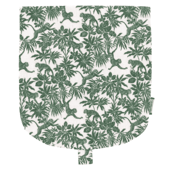 Flap of small shoulder bag jungle vintage