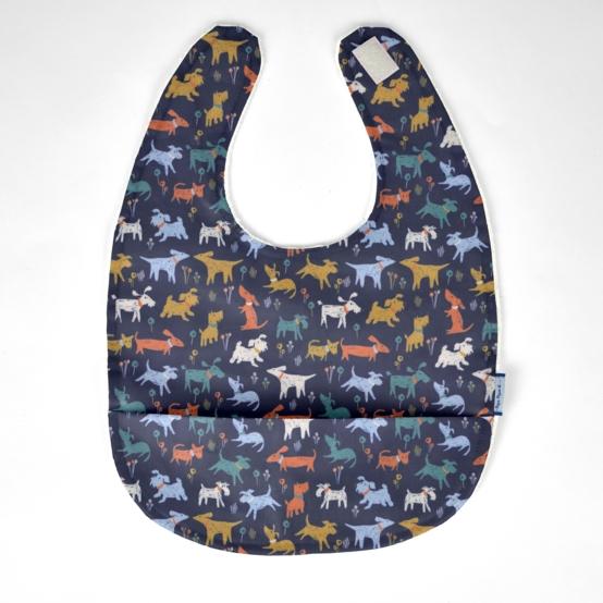 Coated fabric bib copain canin