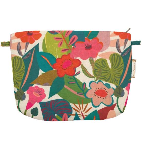 Coton clutch bag fleurs des iles