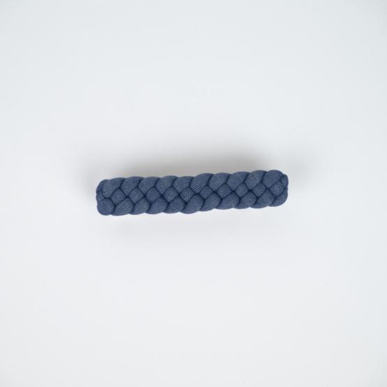 Plait hair slide light denim