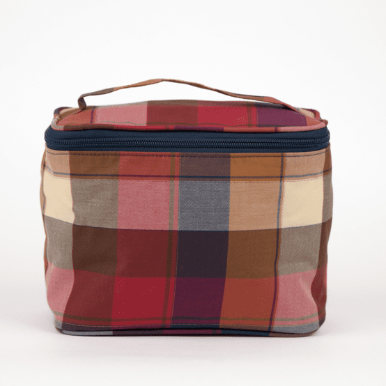 Large vanity ruby lurex tartan