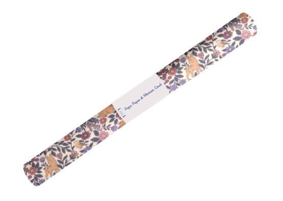 35cm coated fabric coupon comptine enchantée rose