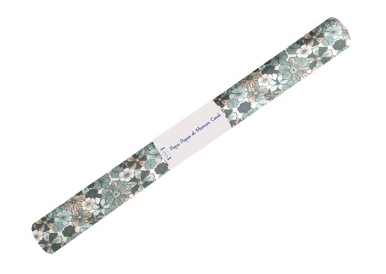 35cm coated fabric coupon ex2603 retro cornflower nude