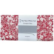 Coupon tissu 50 cm ex2341 floral foliage burgundy