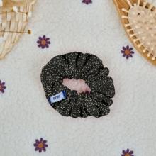Small scrunchie glitter black