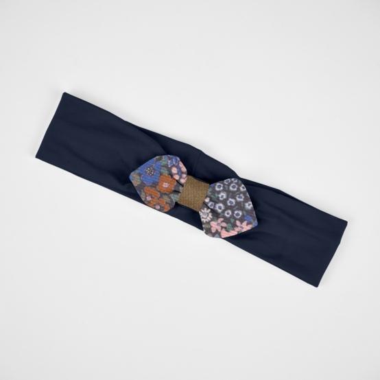 Jersey knit baby headband monet lilas