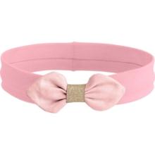 Jersey knit baby headband light pink