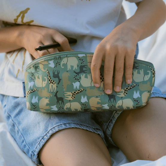 Pencil case safari kaki