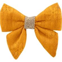 Mini bow tie clip ochre