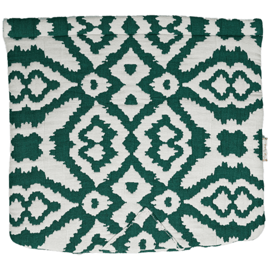 Square flap of saddle bag  jacquard vert