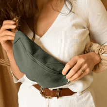 Small banana bag khaki corduroy