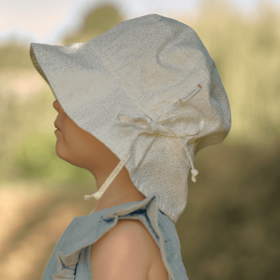 Sun hat adjustable-size T2 white sequined