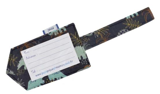 Luggage Tag jurassic dino marine