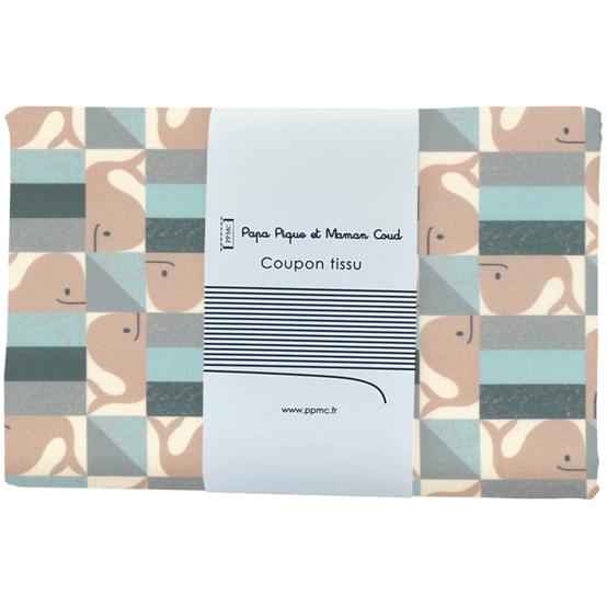 1 m fabric coupon ex2541 green whale