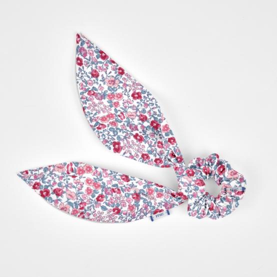 Short tail scrunchie rose grenadine