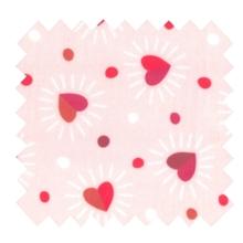 Coated fabric ex2306 red hearts
