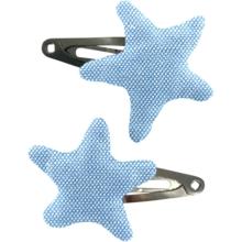 Star hair-clips oxford blue