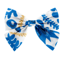 Bow tie hair slide passion bleue