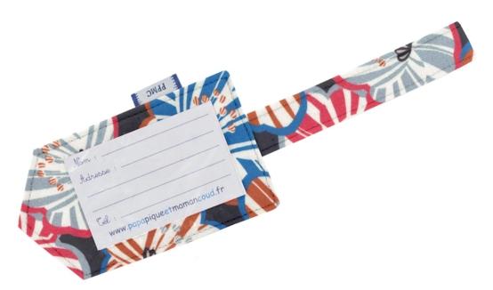 Luggage Tag anémones rayées