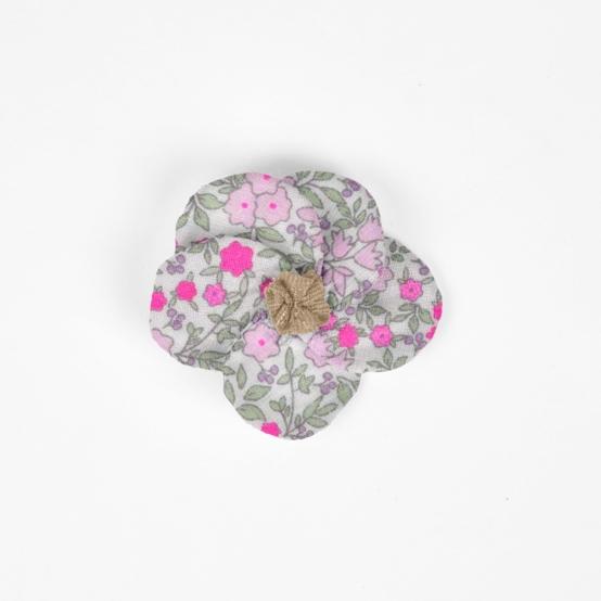 Flower petal hair slide small  serenade fluo