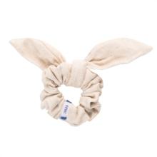 Bunny ear Scrunchie  glitter linen