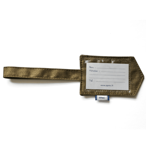 Luggage Tag copper linen