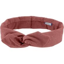 Wire headband retro gaze pois or rouille