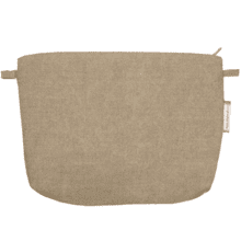Coton clutch bag golden linen