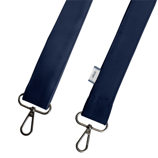 Narrow shoulder strap navy blue