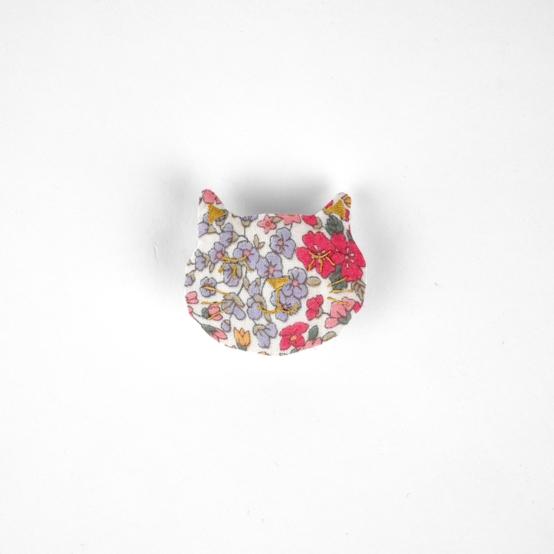 Meow hair slide porcelaine rosée