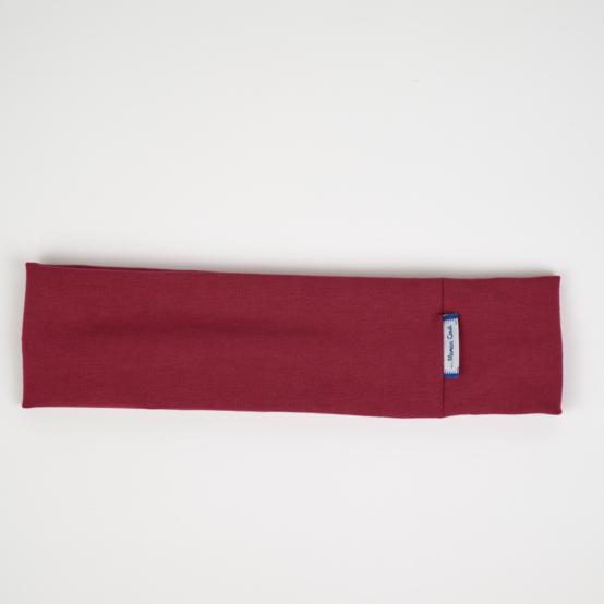 Stretch jersey headband  burgundy