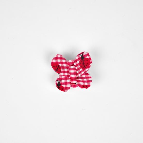 Butterfly hair clip ladybird gingham