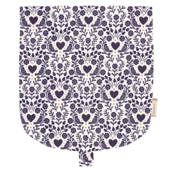 Flap of small shoulder bag scandinavia bleu