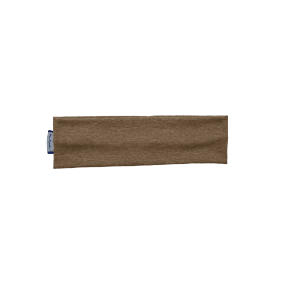 Stretch jersey headband  marron chiné