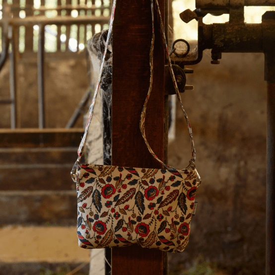 Coton clutch bag plumes d'été