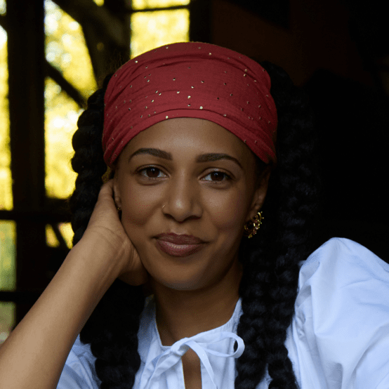 Headscarf headband- Adult size marsala gold double gauze