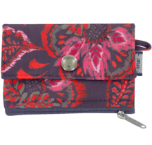zipper pouch card purse purple d'amour