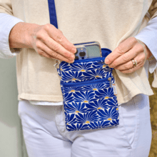 Quilted phone pocket soleil levant