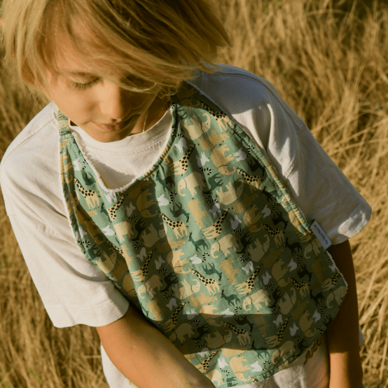 Elastic napkin child safari kaki