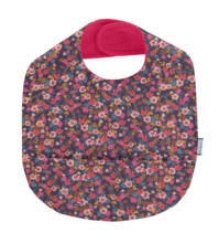 Coated fabric bib hippie fleurie
